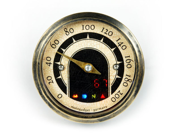 Picture of Motogadget - VINTAGE TINY DIGITAL/ANALOG SPEEDOMETER